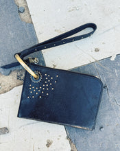 Load image into Gallery viewer, HOBO: JETT CREDIT CARD WRISTLET - STUDDED BLACK