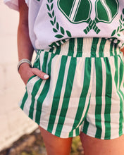 Load image into Gallery viewer, SHOW ME YOUR MUMU: RUSSELL SHORTS - CENTER COURT STRIPE
