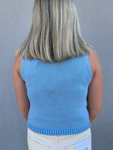 Load image into Gallery viewer, SINCERELY OURS: SIERRA SWEATER TANK - POWDER BLUE
