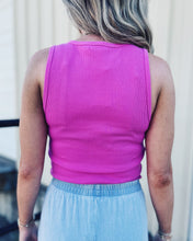 Load image into Gallery viewer, Z SUPPLY: ESSY RIBBED TANK - RASPBERRY SORBET
