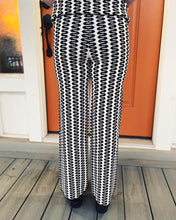 Load image into Gallery viewer, LUCY PARIS: TAHITI KNIT PANT - BLACK/CREAM
