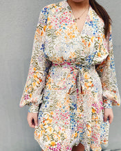 Load image into Gallery viewer, LUCY PARIS: ZINNA WRAP DRESS - FLORAL
