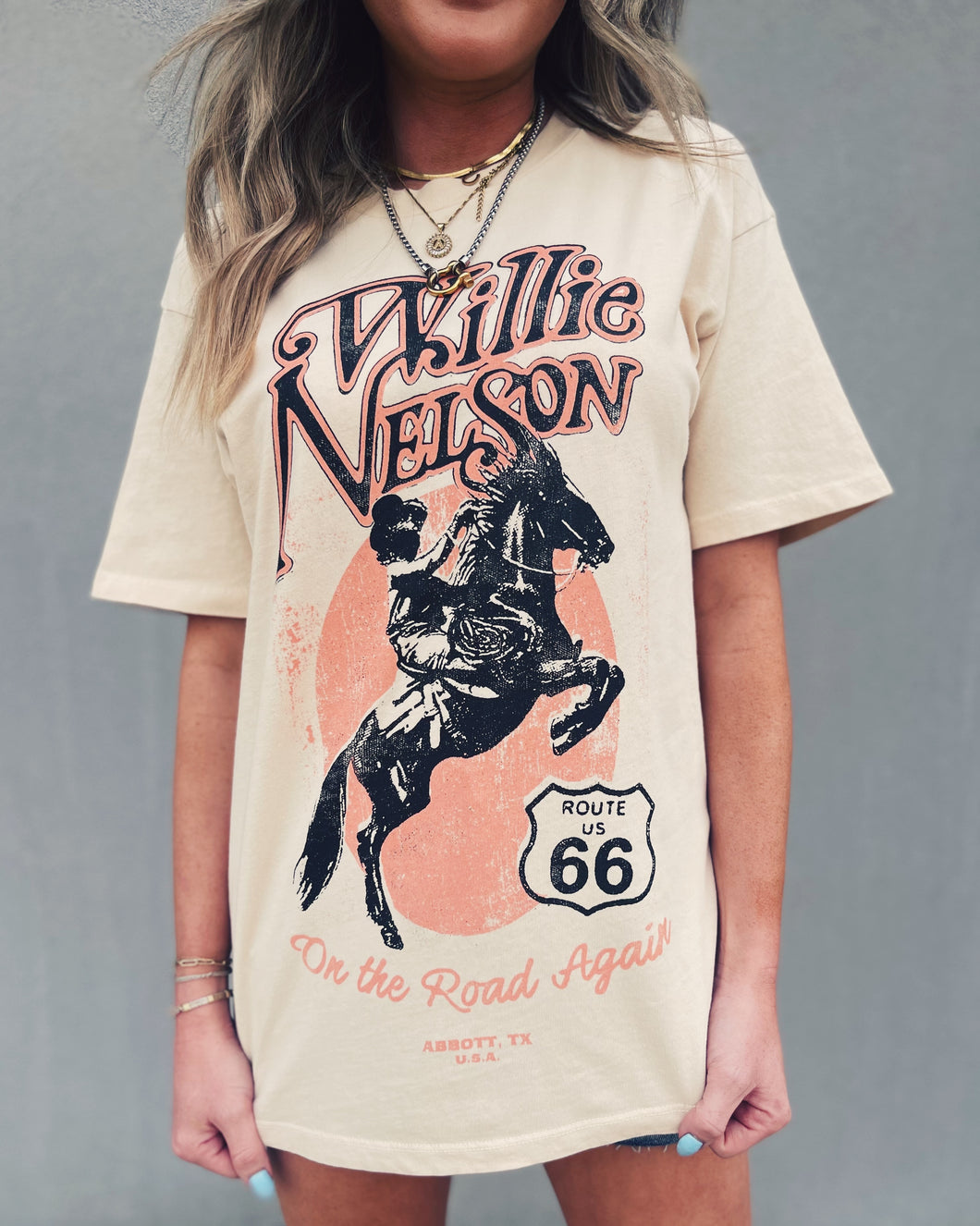 DAYDREAMER: WEEKEND TEE - WILLIE NELSON ROUTE 66