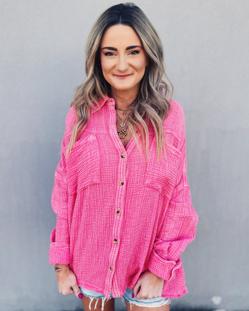 FREE PEOPLE: CARDIFF TOP - PINKY PROMISE