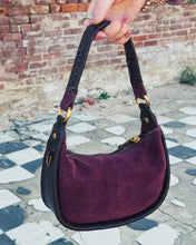 Load image into Gallery viewer, HOBO: MIA CRESCENT SMALL HOBO - DARK CHERRY