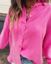 Load image into Gallery viewer, LUCY PARIS: MAGGIE BUTTON DOWN - PINK
