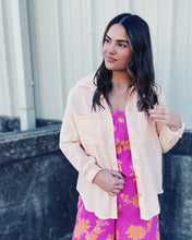 Load image into Gallery viewer, Z SUPPLY: KAILI BUTTON UP GAUZE TOP - GRAPEFRUIT
