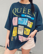 Load image into Gallery viewer, DAYDREAMER: ONE SIZE TEE - QUEEN TICKET COLLAGE
