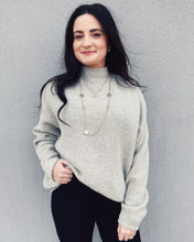 Load image into Gallery viewer, LUCY PARIS: HANNAH MOCK NECK SWEATER - GREY
