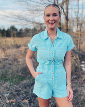 Load image into Gallery viewer, SHOW ME YOUR MUMU: CANNON ROMPER - SPRING BLUE
