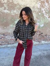 Load image into Gallery viewer, Z SUPPLY: RIVER PLAID BUTTON UP - ASH BLACK