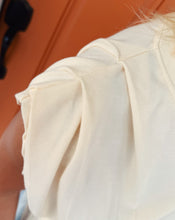 Load image into Gallery viewer, SADIE &amp; SAGE: STATUESQUE SHIRRED TANK - CREAM
