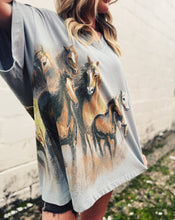 Load image into Gallery viewer, DAYDREAMER: ONE SIZE TEE - WILD HORSES
