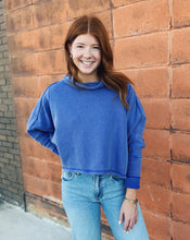 Load image into Gallery viewer, FREE PEOPLE: MY GIRL PULLOVER - BLUE BEAM
