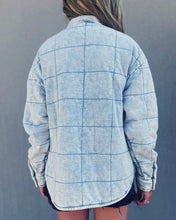 Load image into Gallery viewer, Z SUPPLY: BONFIRE KNIT DENIM JACKET - WASHED INDIGO
