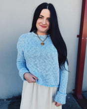 Load image into Gallery viewer, FREE PEOPLE: OPAL SWEATER - CASHMERE BLUE
