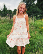 Load image into Gallery viewer, SADIE &amp; SAGE: ROSITA LACE MINI DRESS - CREAM MULTI
