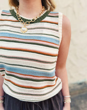 Load image into Gallery viewer, SADIE &amp; SAGE: FALL STRIPE SWEATER VEST - MULTI
