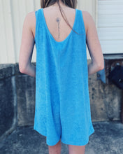 Load image into Gallery viewer, Z SUPPLY: BRIGHTER DAYS TERRY ROMPER - SALTY BLUE
