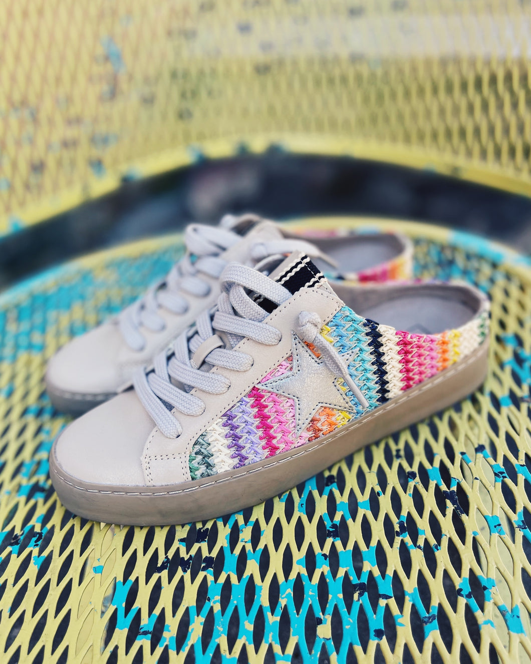 SHU SHOP: POLKA SNEAKER - MULTI STRIPE