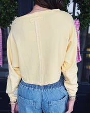 Load image into Gallery viewer, FREE PEOPLE: TO THE EAST SWEATSHIRT - BUTTER YELLOW
