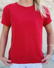 Load image into Gallery viewer, FREE PEOPLE: NOVA TEE - HIGH RISK RED (S)
