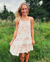 Load image into Gallery viewer, SADIE &amp; SAGE: ROSITA LACE MINI DRESS - CREAM MULTI
