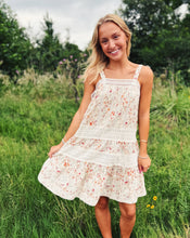 Load image into Gallery viewer, SADIE &amp; SAGE: ROSITA LACE MINI DRESS - CREAM MULTI
