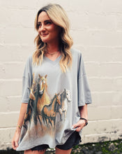 Load image into Gallery viewer, DAYDREAMER: ONE SIZE TEE - WILD HORSES
