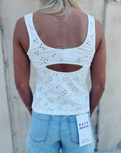 Load image into Gallery viewer, FREE PEOPLE: FULL BLOOM EYELET CAMI - IVORY
