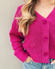 Load image into Gallery viewer, Z SUPPLY: FLEUR CARDIGAN - MAGENTA
