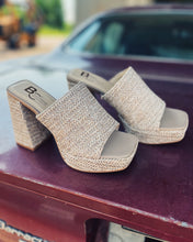 Load image into Gallery viewer, BC FOOTWEAR: WE FOUND LOVE PLATFORM SANDAL - RAFFIA
