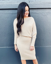 Load image into Gallery viewer, DELUC: KYUX KNIT DRESS - ECRU BEIGE
