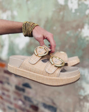 Load image into Gallery viewer, SHU SHOP: LORI SANDAL - NATURAL WOVEN
