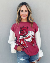 Load image into Gallery viewer, GAMEDAY SOCIAL: LEGACY LOGO SWEATSHIRT - RED/WHITE
