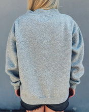 Load image into Gallery viewer, FLEECE WIDE NECK PULLOVER - HEATHER GREY
