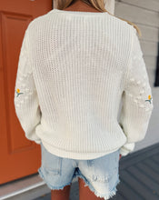 Load image into Gallery viewer, SADIE &amp; SAGE: BETTIE EMBROIDERED SWEATER - IVORY
