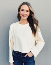 Load image into Gallery viewer, SADIE &amp; SAGE: RELAXED STAY TOP - IVORY
