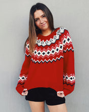 Load image into Gallery viewer, Z SUPPLY: ADORNMENT SWEATER - FESTIVE RED
