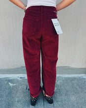 Load image into Gallery viewer, DAZE: WESTWARD BARREL LEG - MERLOT
