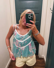 Load image into Gallery viewer, SADIE &amp; SAGE: DESERT ROSE FLORAL TANK - SAGE
