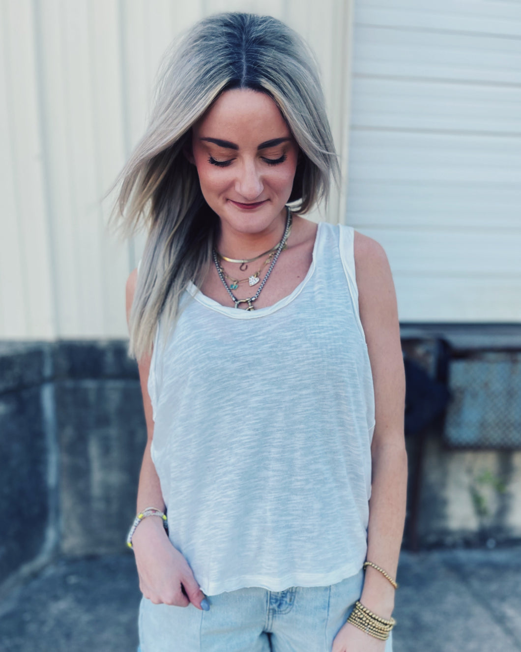 FREE PEOPLE: EASY TANK - CLEAN IVORY