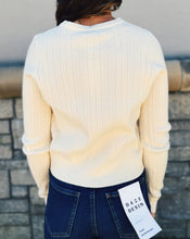 Load image into Gallery viewer, SADIE &amp; SAGE: MOCHI HEART CARDIGAN - IVORY
