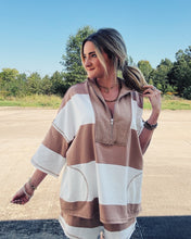 Load image into Gallery viewer, STRIPED COTTON TWO PIECE SET - TAUPE

