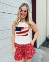 Load image into Gallery viewer, SADIE &amp; SAGE: AMERICAN SPIRIT SWEATER TANK - IVORY
