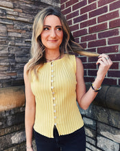 Load image into Gallery viewer, FREE PEOPLE: TILLY VEST - MELLOW YELLOW
