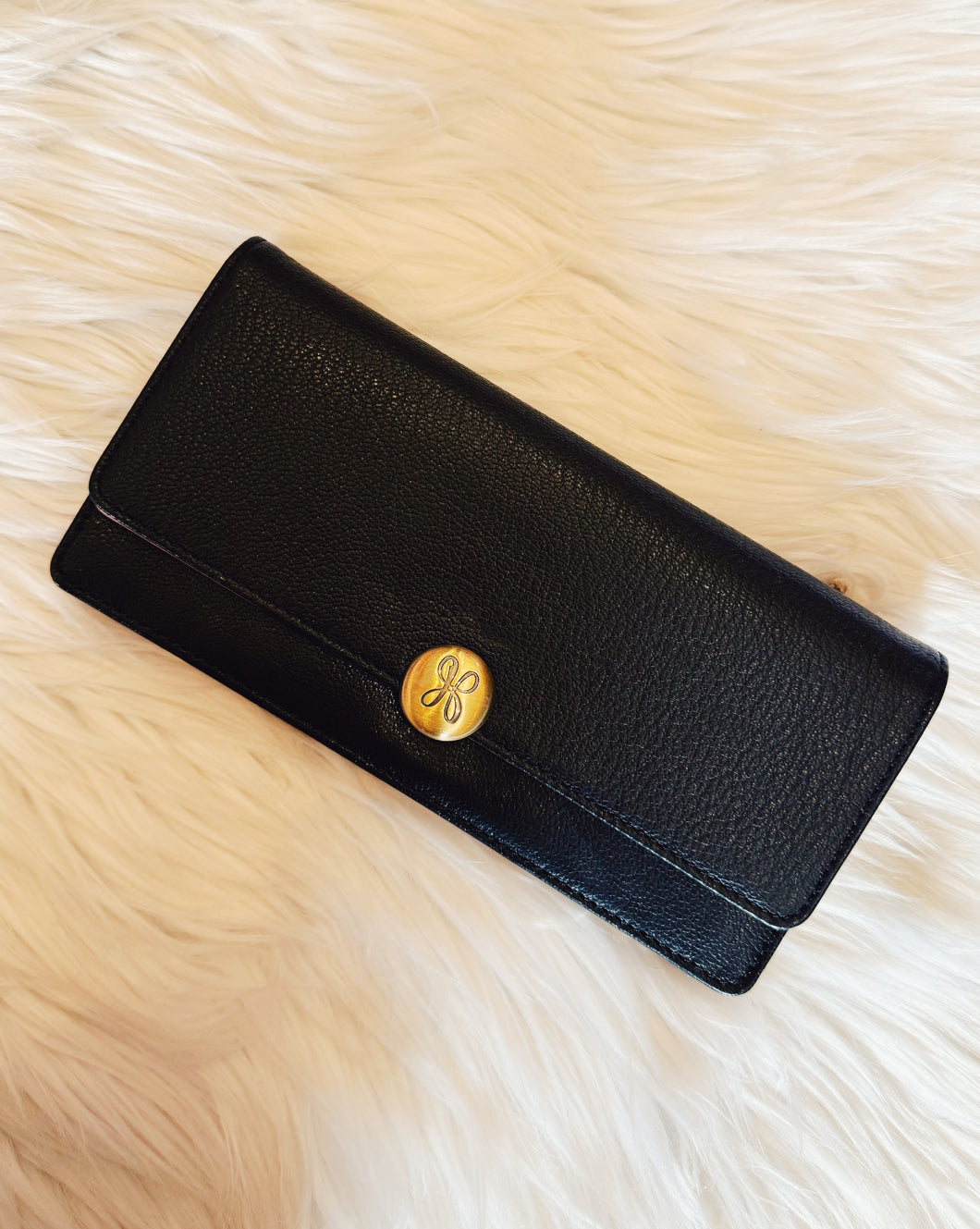 HOBO: HUTTON LARGE WALLET - BLACK