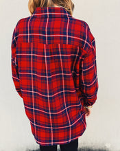 Load image into Gallery viewer, Z SUPPLY: RIVER PLAID BUTTON UP - HAUTE RED
