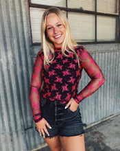 Load image into Gallery viewer, FREE PEOPLE: TWO TONE LADY LUXE TOP - ZINFANDEL COMBO
