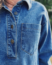 Load image into Gallery viewer, STEVE MADDEN: EDITH DRESS - DARK DENIM
